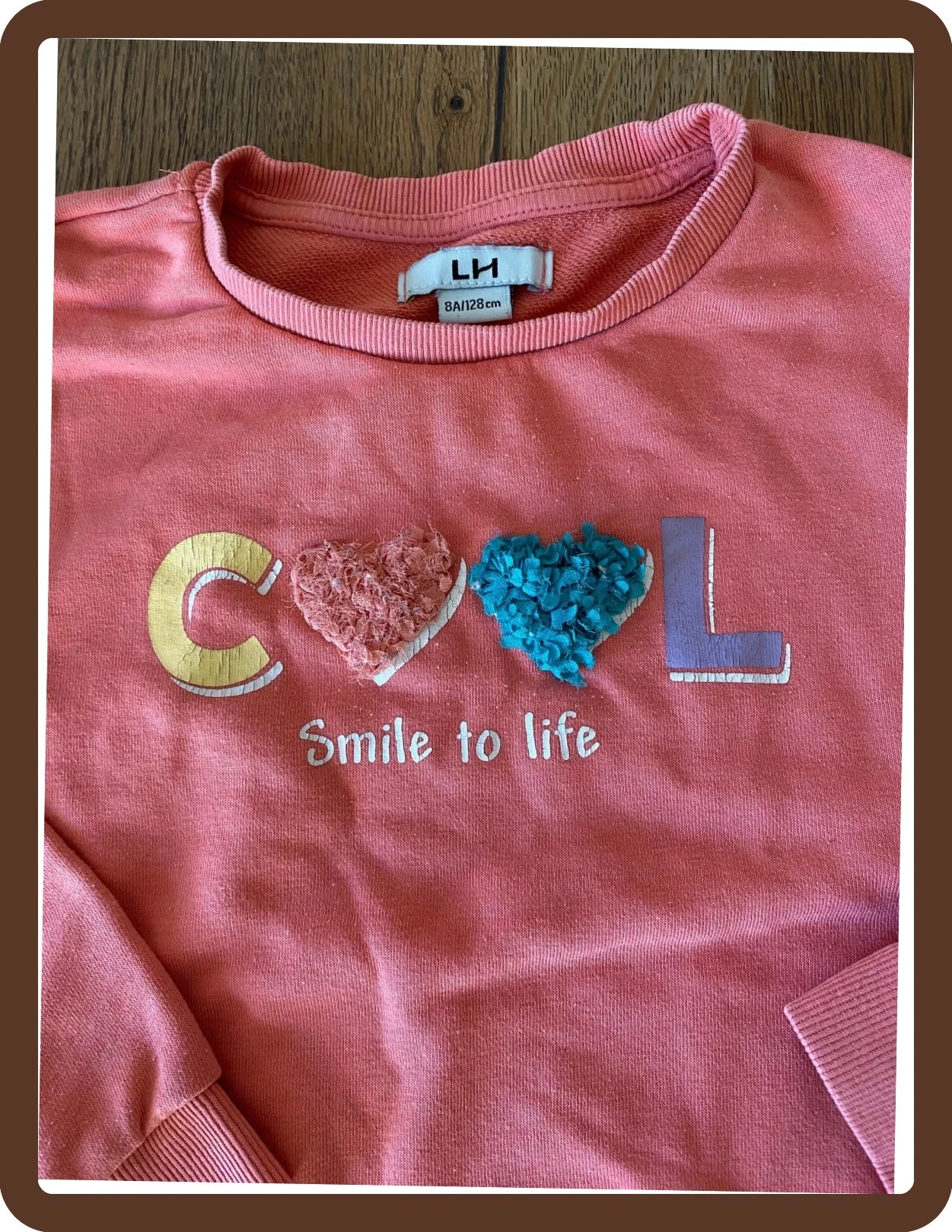 Moletom coral rosa 8 anos La Halle - padrão COOL, macio e confortável – photo 2